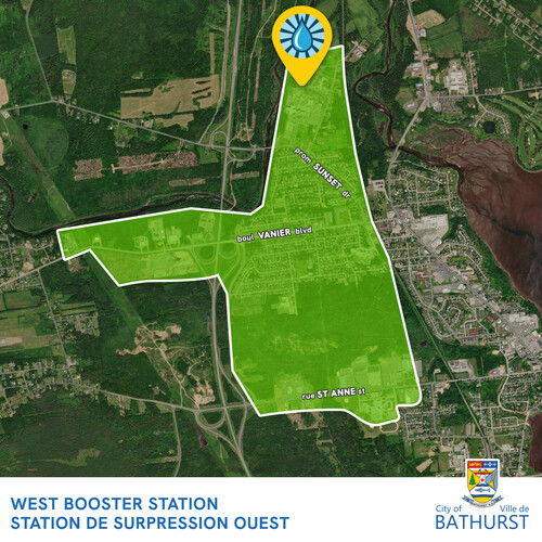 Work at the west booster station - April 8, 2024