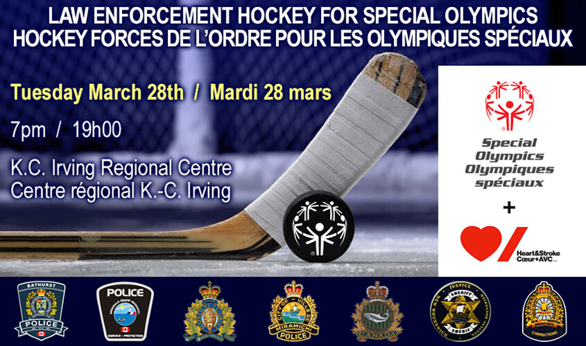 Law Enforcement Hockey Game for Special Olympics