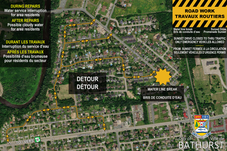 WATER LINE REPAIRS - SUNSET DRIVE