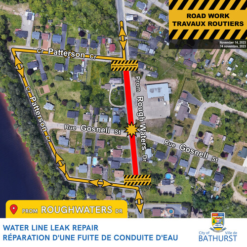 WATER LINE LEAK REPAIR — ROUGH WATERS DRIVE — NOVEMBER 14, 2023