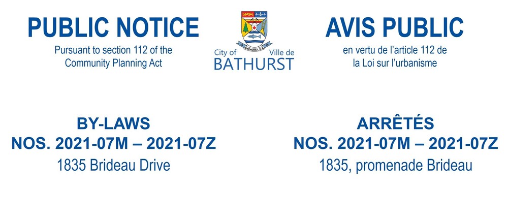 PUBLIC NOTICE - 1835 Brideau Drive