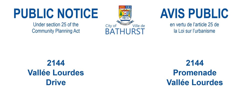 PUBLIC NOTICE - 2144 Vallée Lourdes Drive
