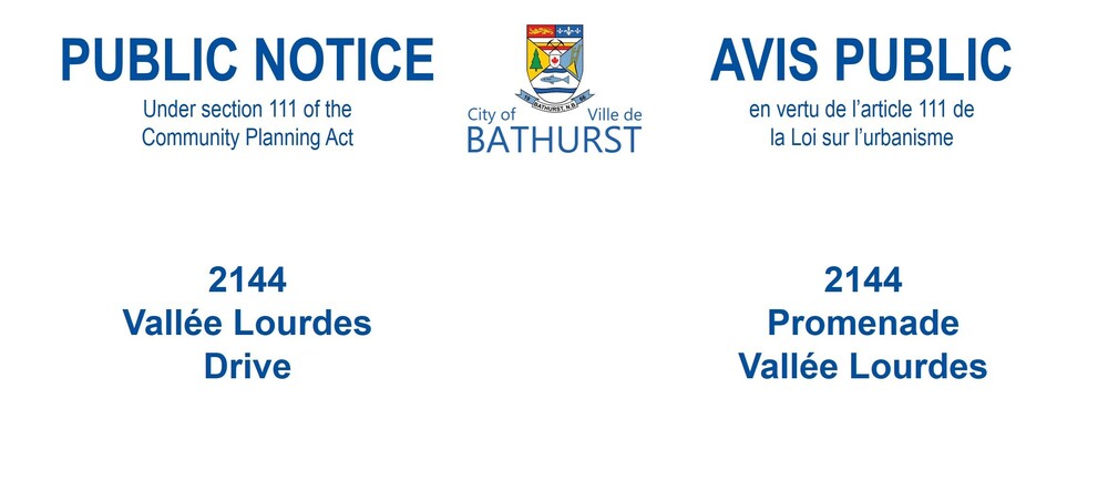 PUBLIC NOTICE - 2144 Vallée Lourdes Drive