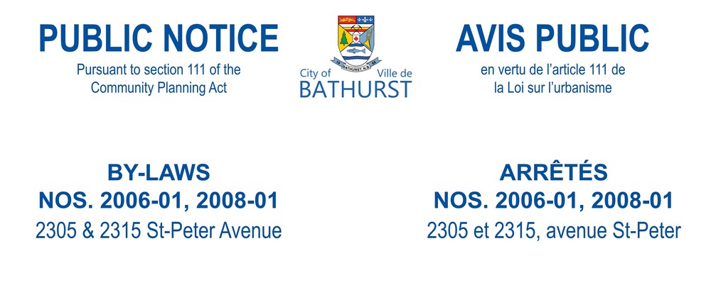 PUBLIC NOTICE - 2305 AND 2315 ST-PETER AVENUE