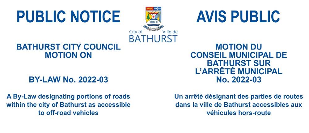 PUBLIC NOTICE - CITY COUNCIL BY-LAW MOTION