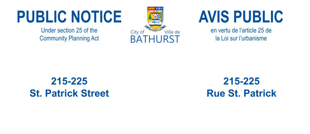 PUBLIC NOTICE - 215-225 St. Patrick Street