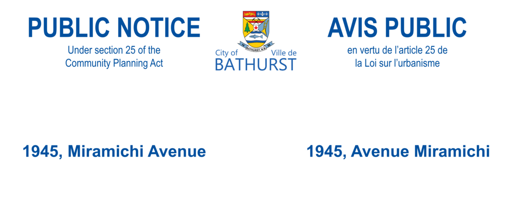 Avis public - 1945, avenue Miramichi