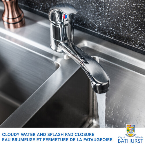 Cloudy water and splash pad closure - May 23, 2024