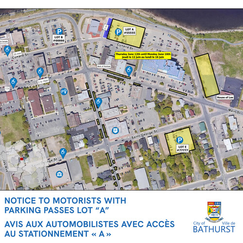 RIBFEST - NOTICE TO MOTORISTS WITH PARKING PASSES LOT "A"