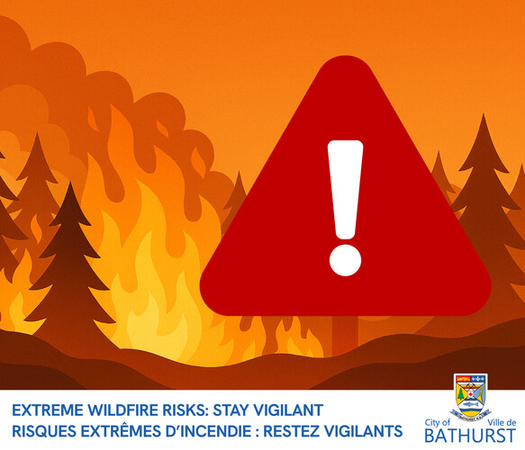 Public safety reminder — Extreme wildfire risk and low water levels