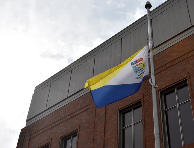 Flags at half-mast — Firefighter's National Memorial Day