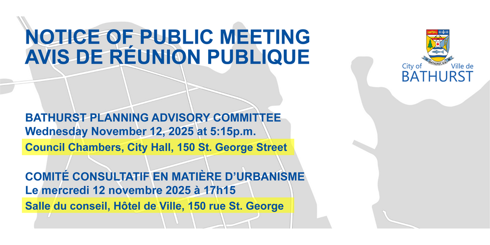 Public Notice – Planning Advisory Committee Meeting (November 12, 2025)