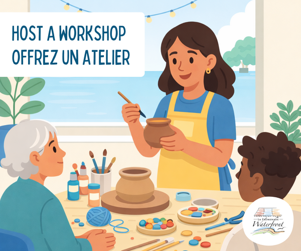 Partagez votre talent à la Promenade Waterfront! 