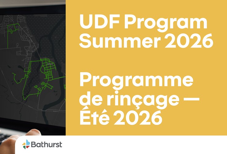 Summer water flushing program (UDF) starts Monday, April 20.