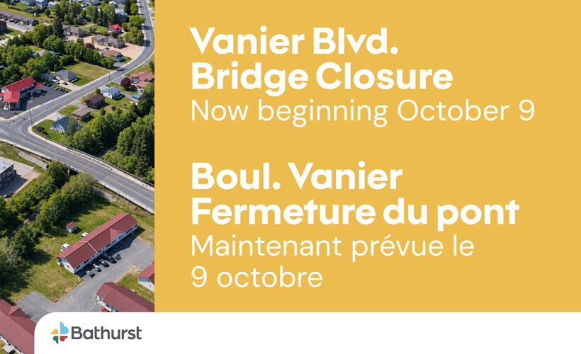 Vanier Bridge Closure Postponed to October 9 