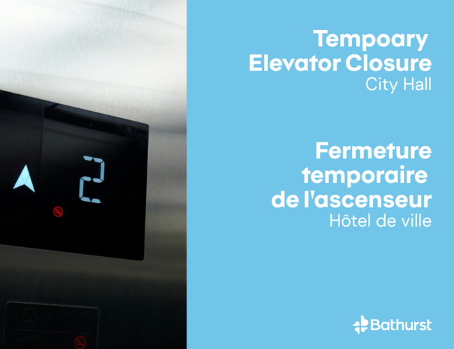 Ascenseur de l’hôtel de ville fermé pour entretien