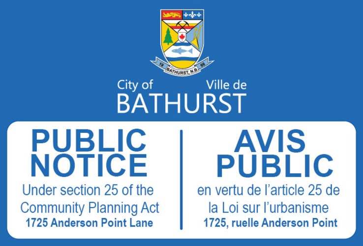 AVIS PUBLIC - 1725, ruelle Anderson Point