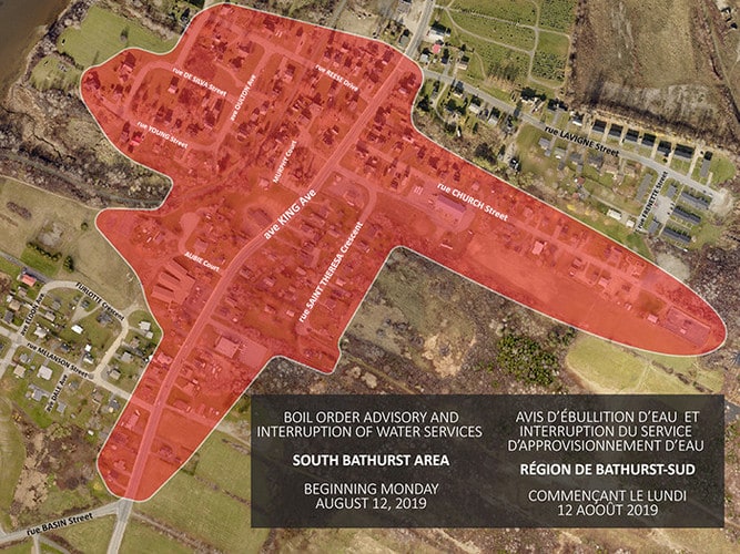 AVIS D’ÉBULLITION D’EAU – RÉGION DE BATHURST-SUD
