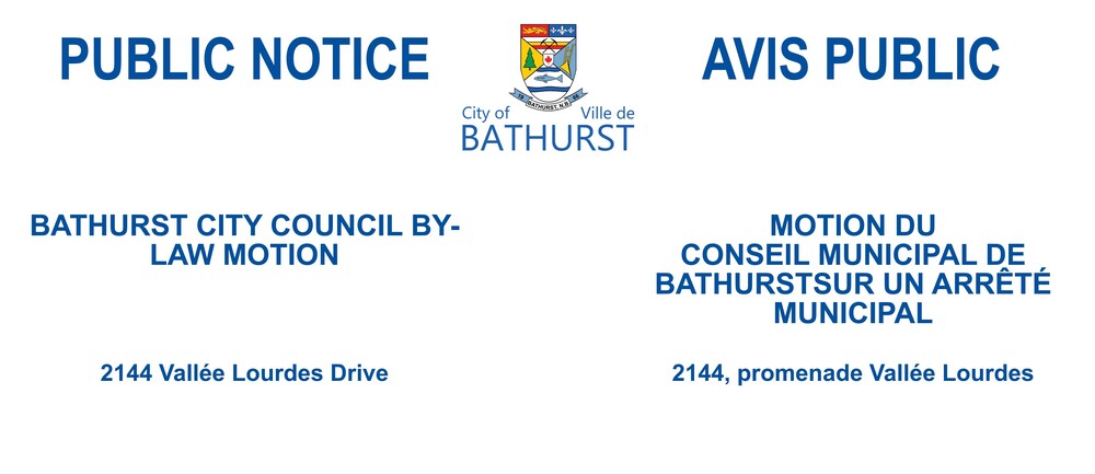 PUBLIC NOTICE - BATHURST CITY COUNCIL BY-LAW MOTION