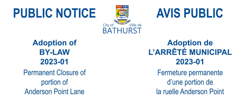 ADOPTION OF BY-LAW 2023-01 - PERMANENT CLOSURE OF PORTION OF ANDERSON POINT LANE