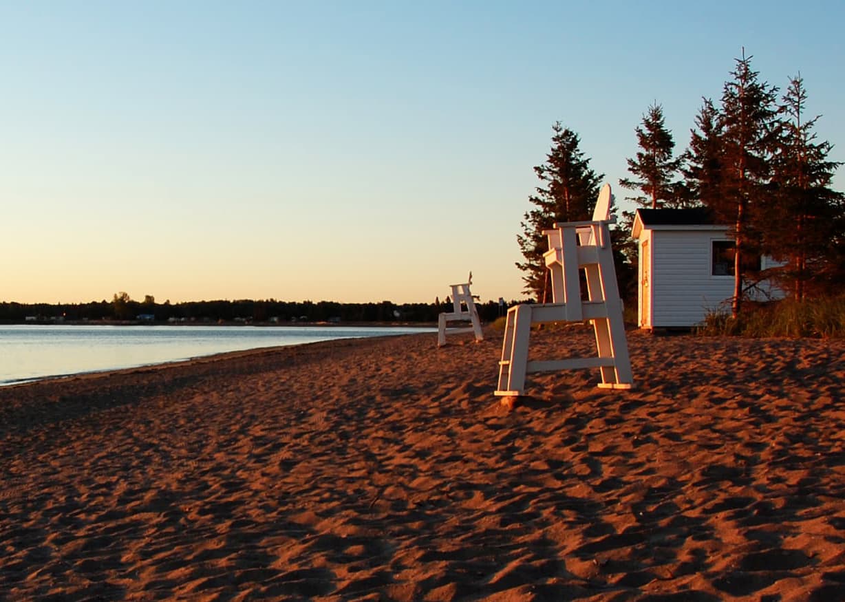 Lifeguard chair at Youghall Beach